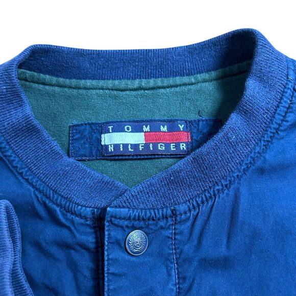 Vintage Tommy Hilfiger Golf Windbreaker Mens XL Reversible Jacket Plaid Sleeves - Picture 3 of 15